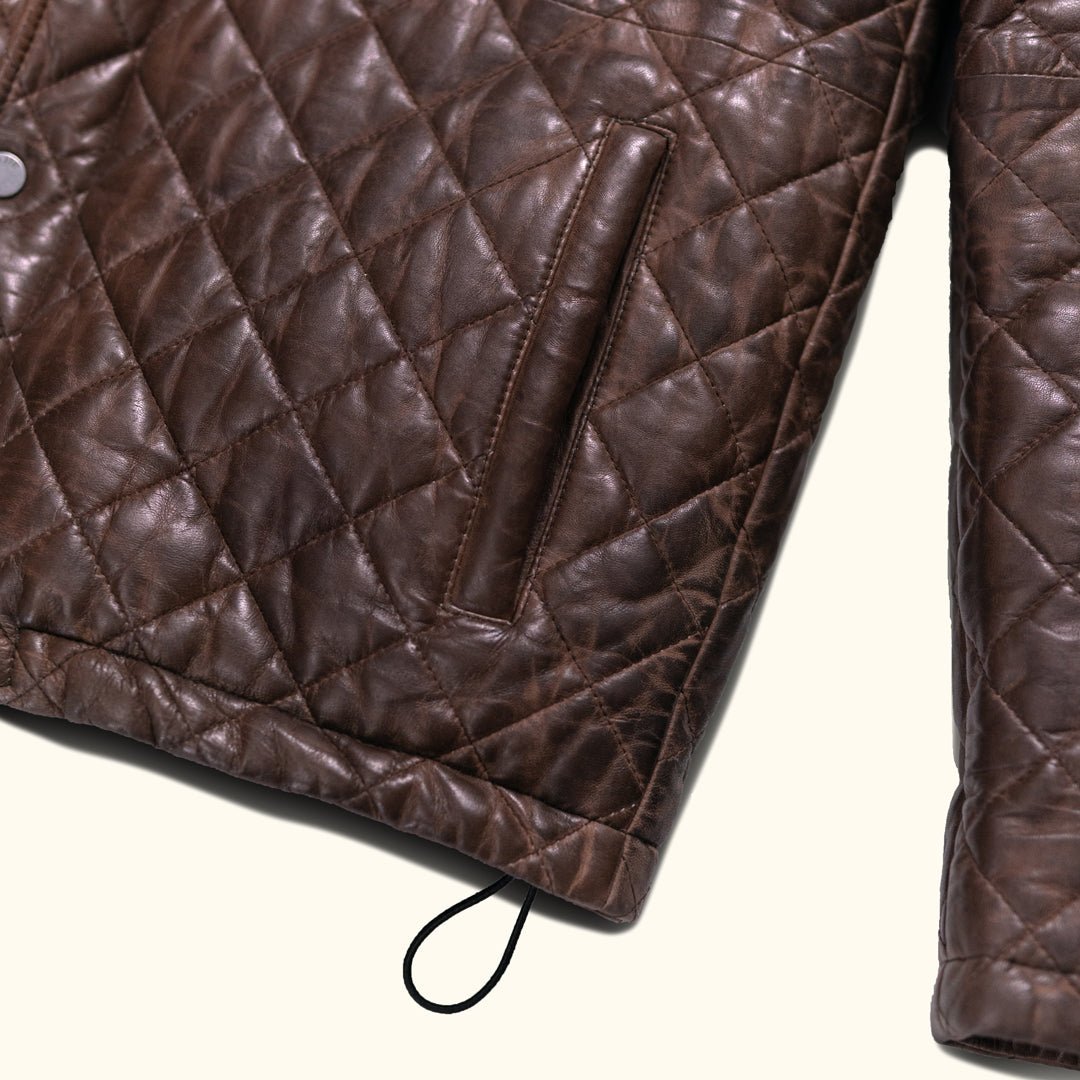 Highlands Quilted Leather Jacket - Vox Leather