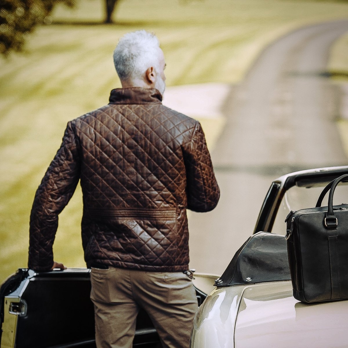 Highlands Quilted Leather Jacket - Vox Leather