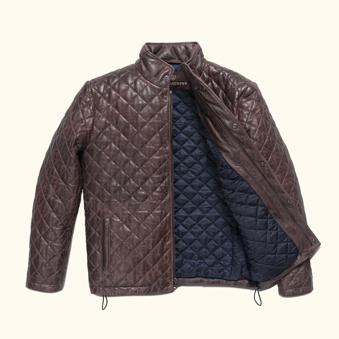 Highlands Quilted Leather Jacket - Vox Leather
