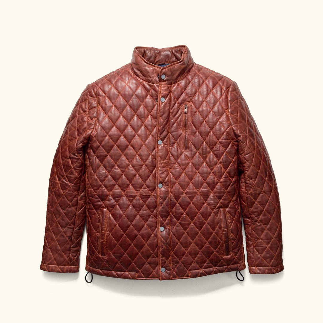 Highlands Quilted Leather Jacket - Vox Leather