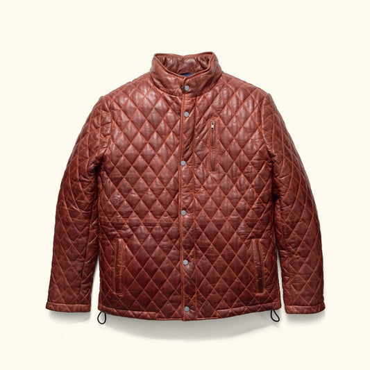 Highlands Quilted Leather Jacket - Vox Leather