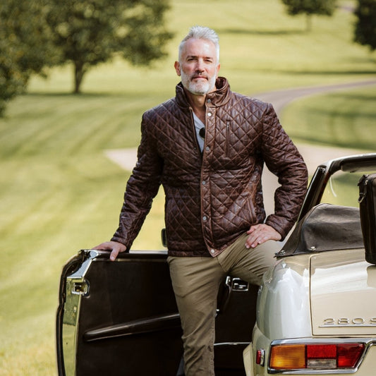 Highlands Quilted Leather Jacket - Vox Leather
