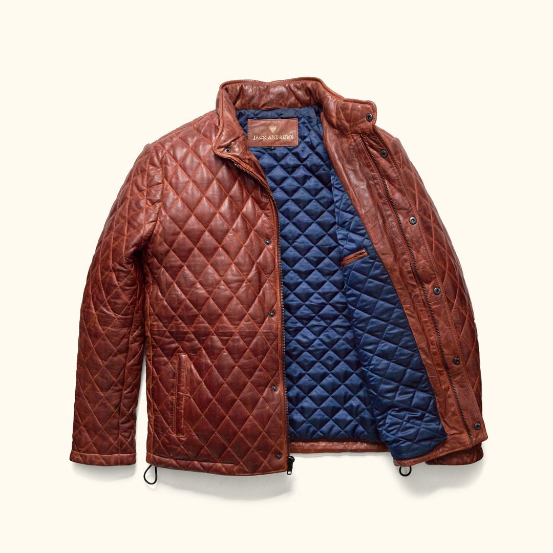 Highlands Quilted Leather Jacket - Vox Leather