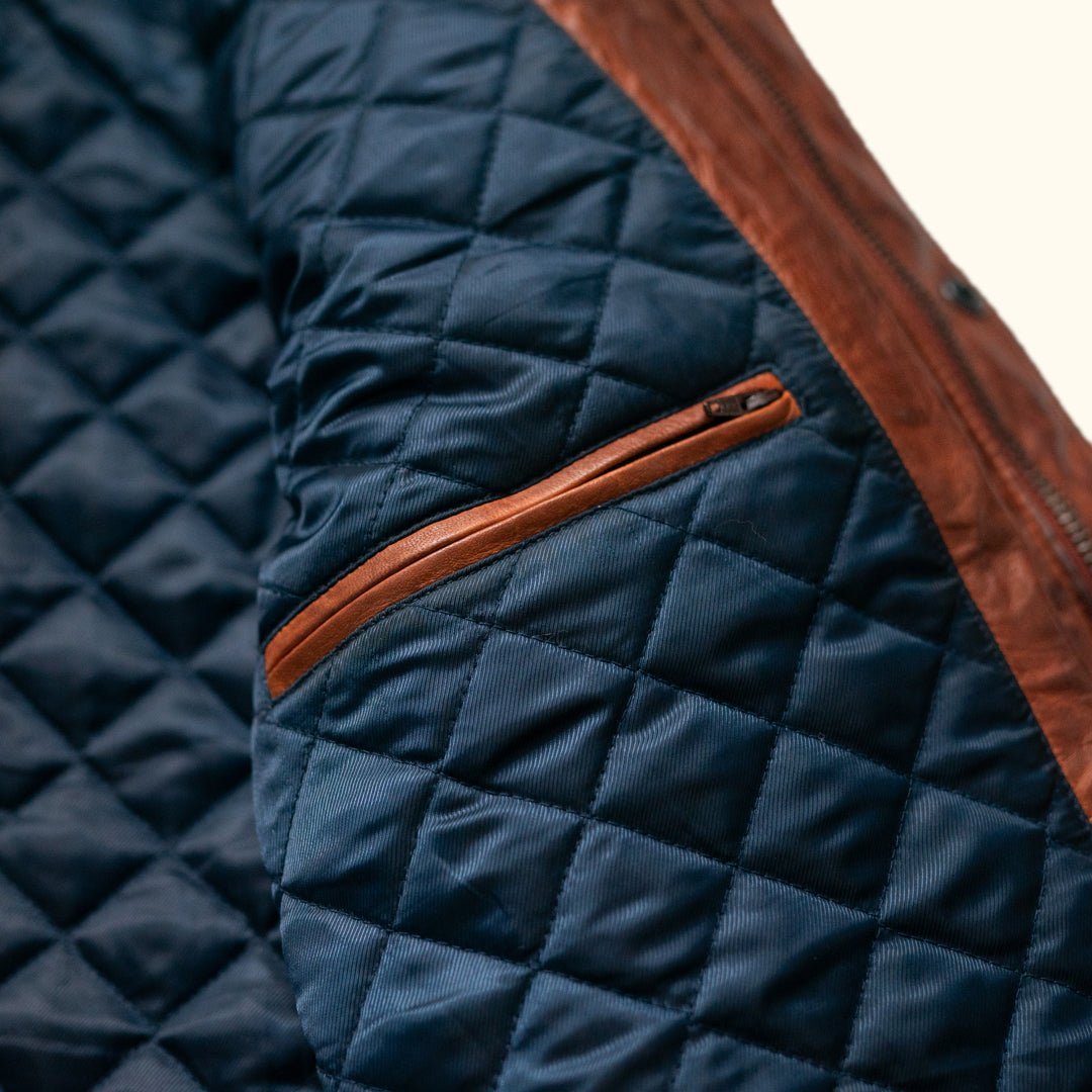 Highlands Quilted Leather Jacket - Vox Leather