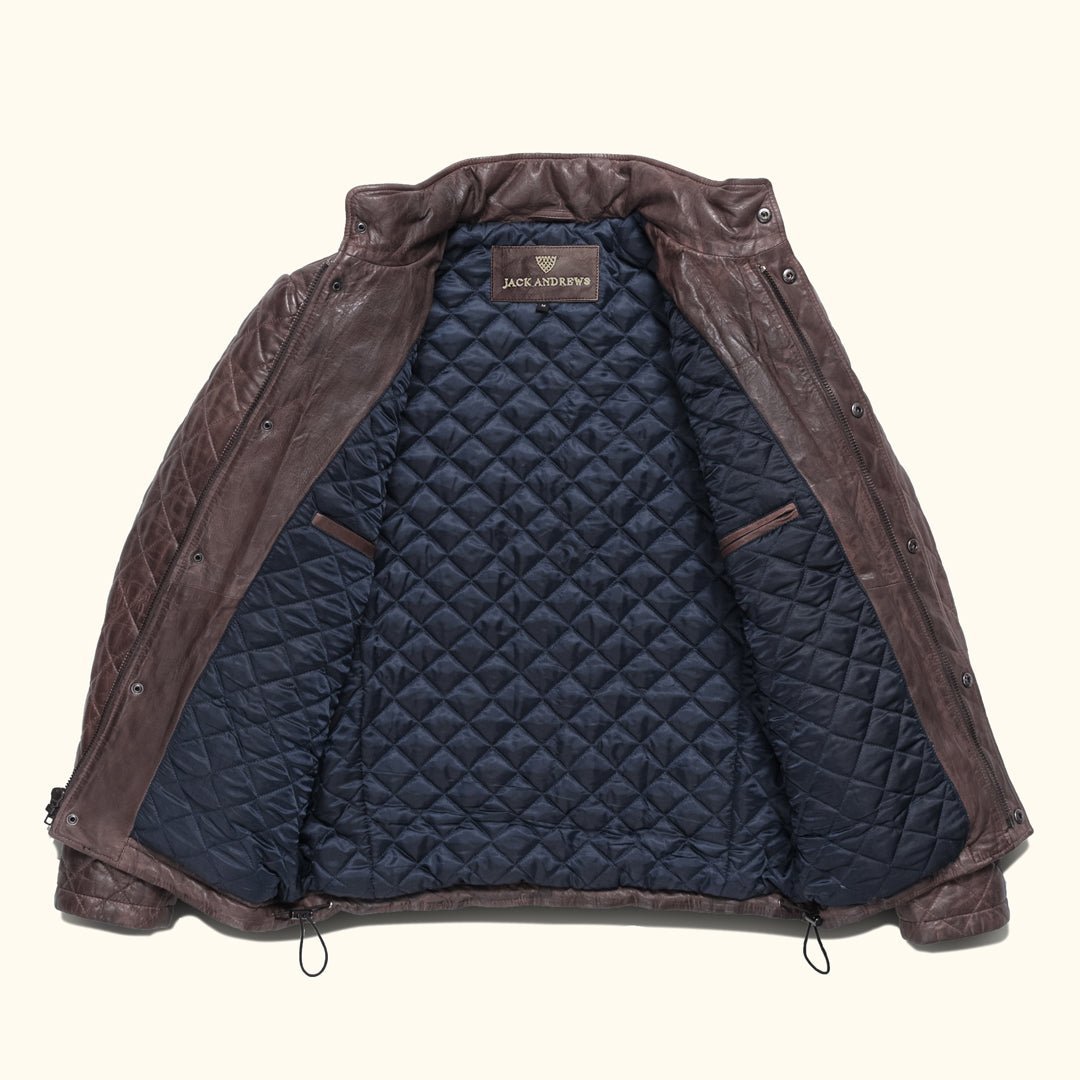 Highlands Quilted Leather Jacket - Vox Leather