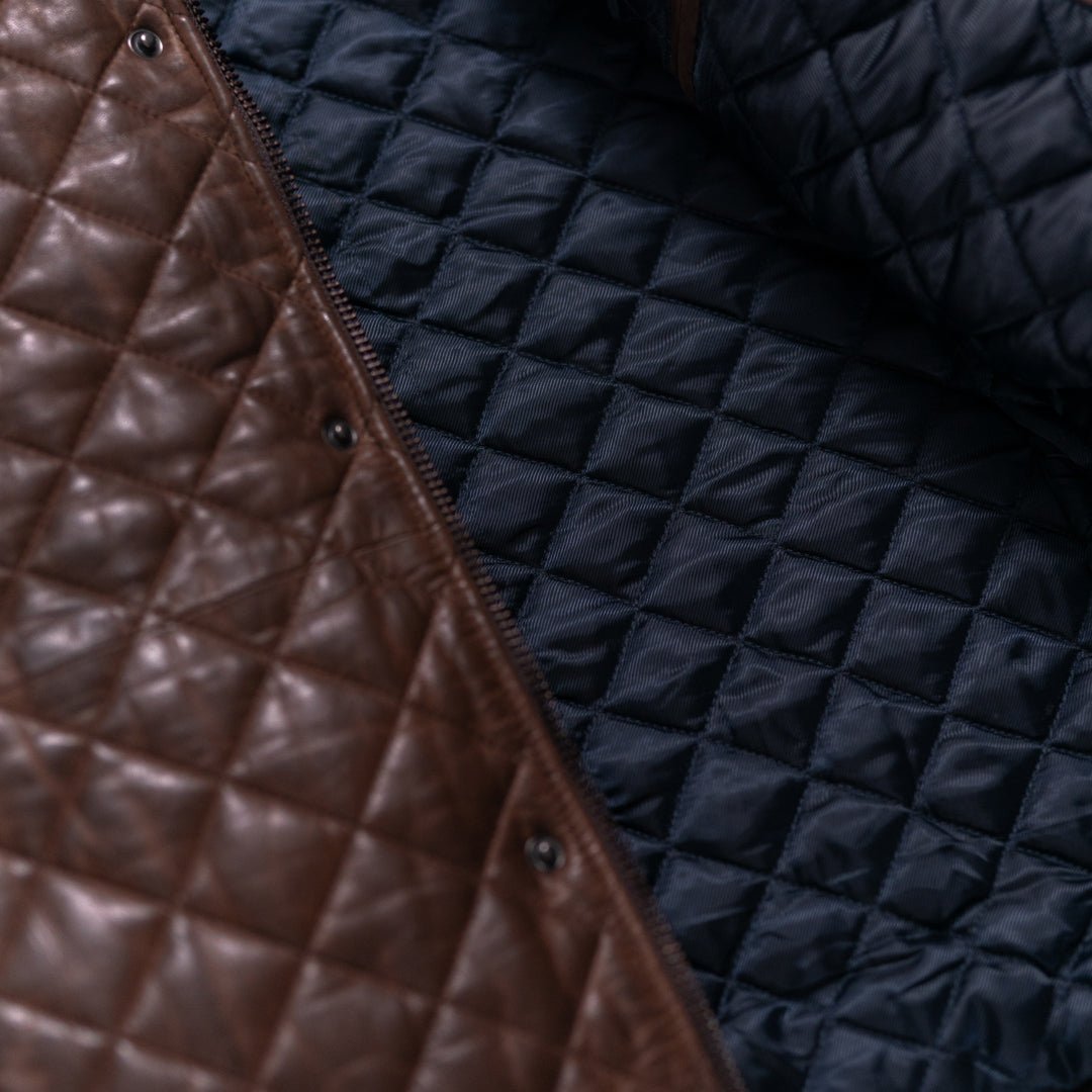 Highlands Quilted Leather Jacket - Vox Leather