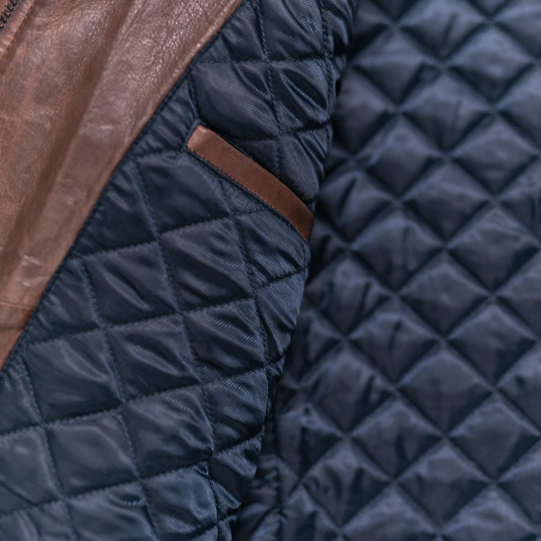 Highlands Quilted Leather Jacket - Vox Leather