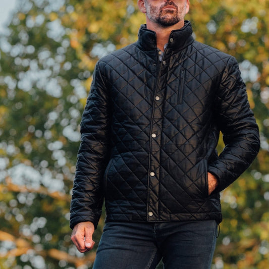 Highlands Quilted Leather Jacket - Vox Leather
