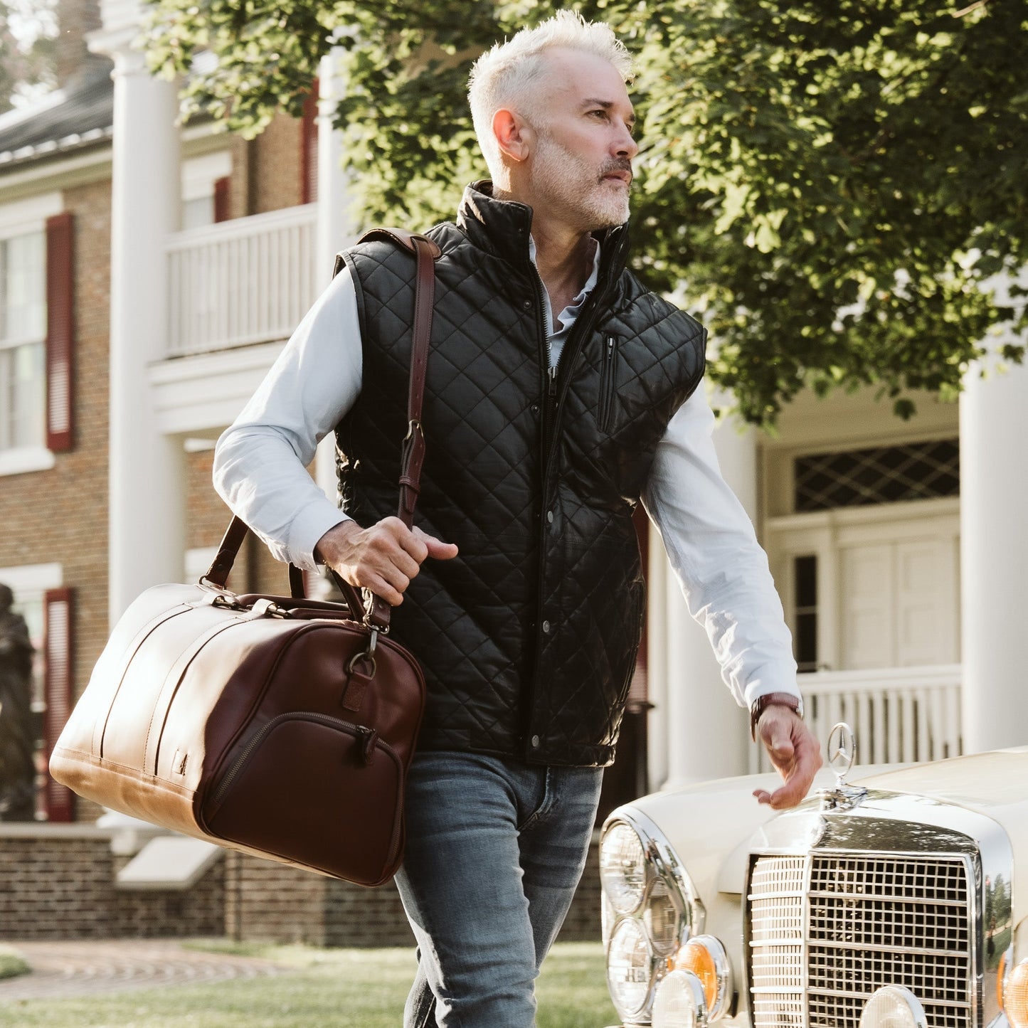 Highlands Quilted Leather Vest | Black - Rare Leather