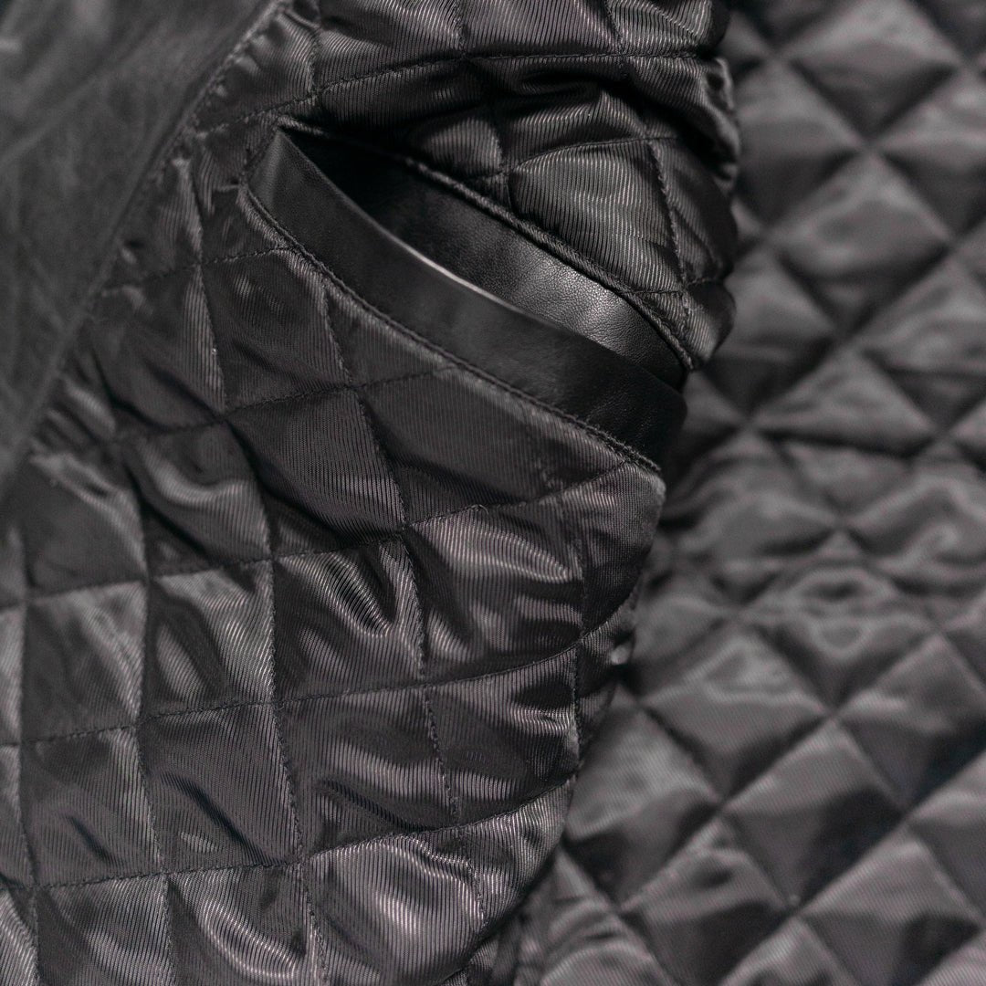 Highlands Quilted Leather Vest | Black - Vox Leather