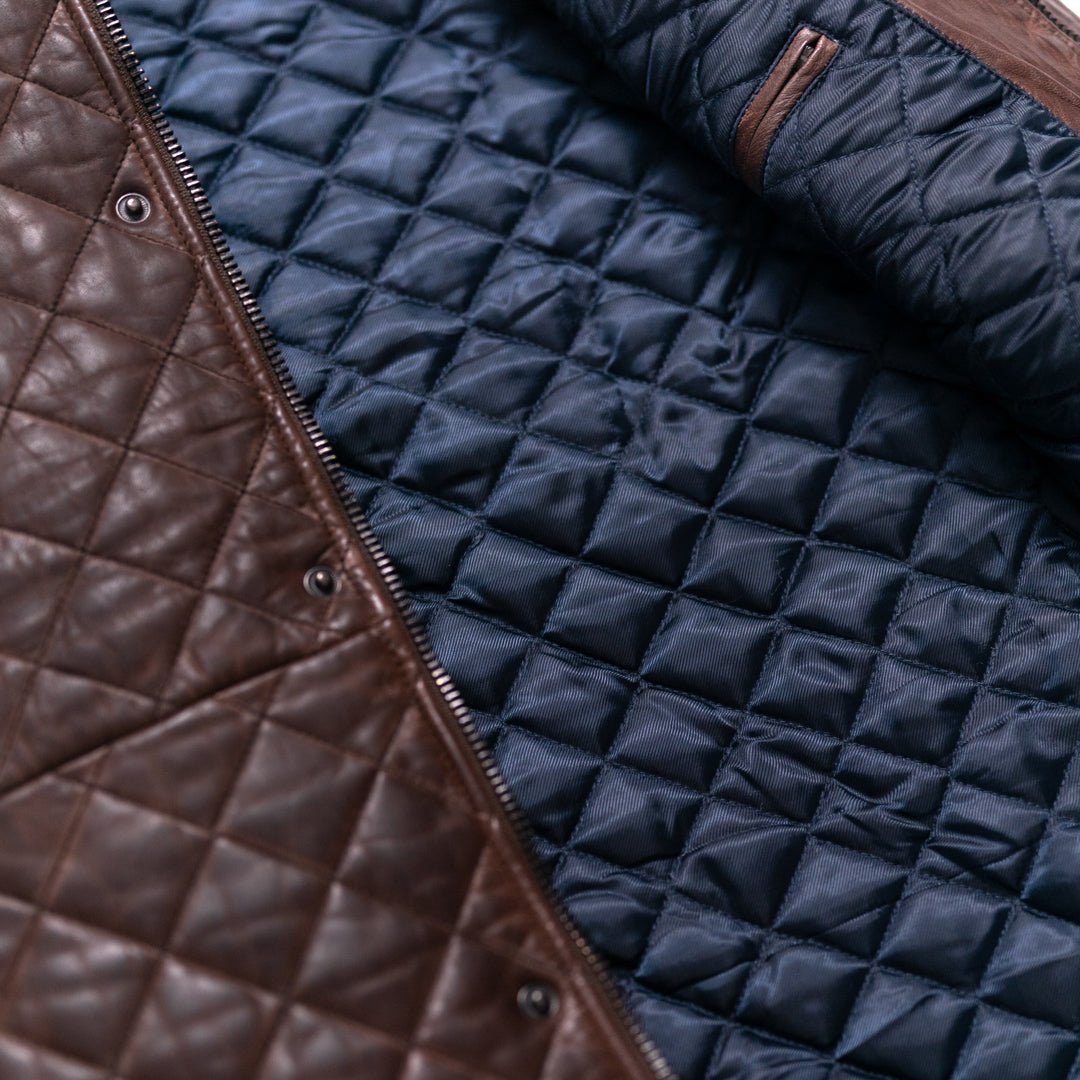 Highlands Quilted Leather Vest - Vox Leather