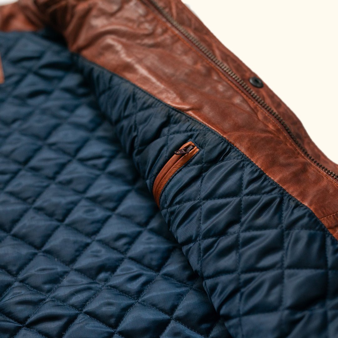Highlands Quilted Leather Vest - Vox Leather