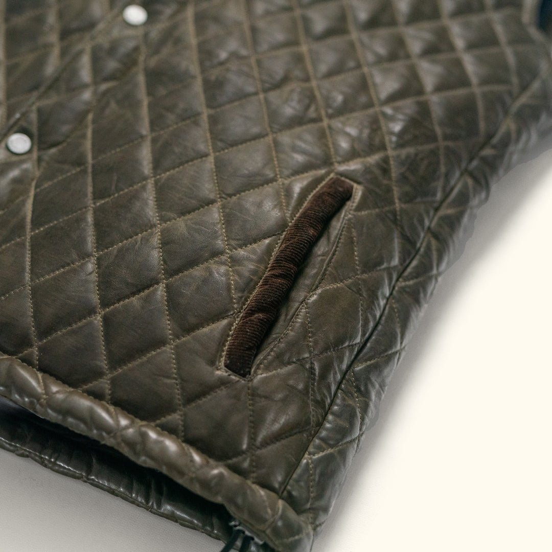 Highlands Quilted Leather Vest - Vox Leather