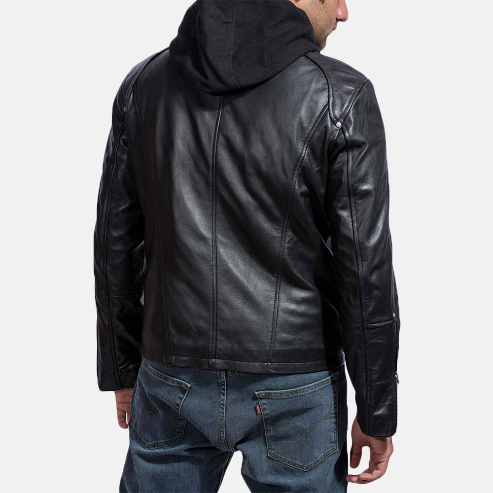 Highschool Black Leather Jacket For Men - Vox Leather
