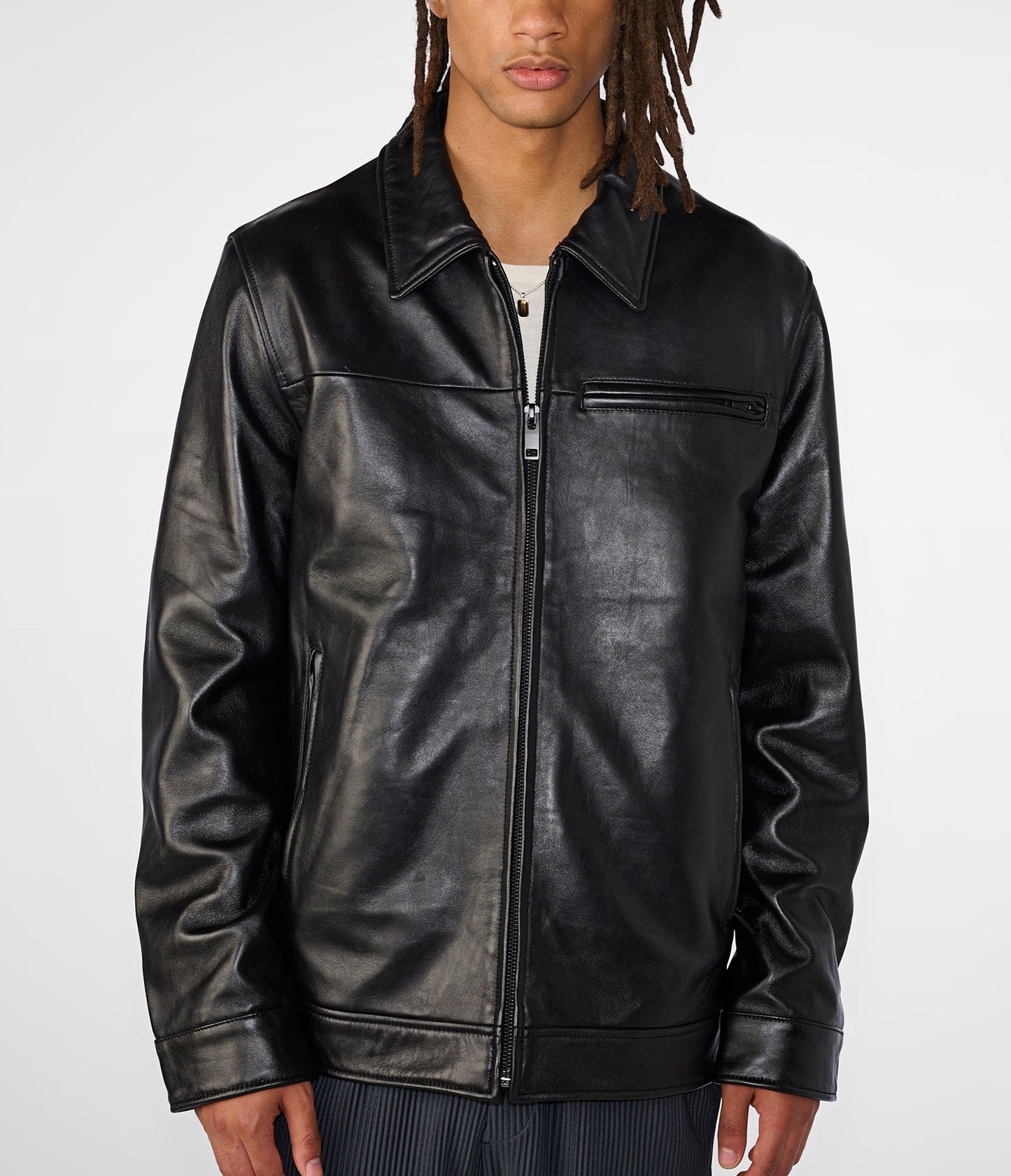 Hunter Shirt Collar Jacket With Thinsulate - Rare Leather