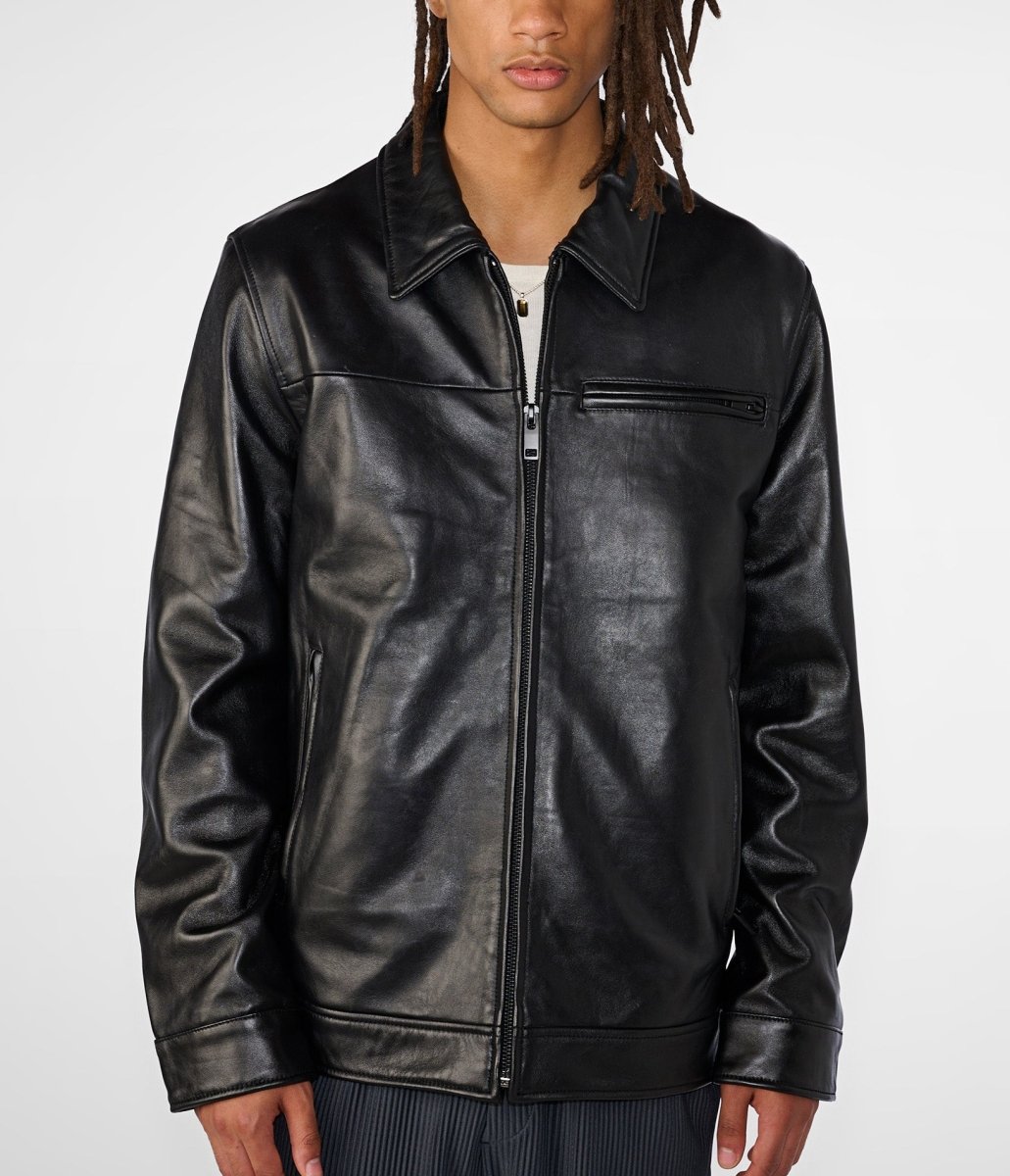 Hunter Shirt Collar Jacket With Thinsulate - Vox Leather