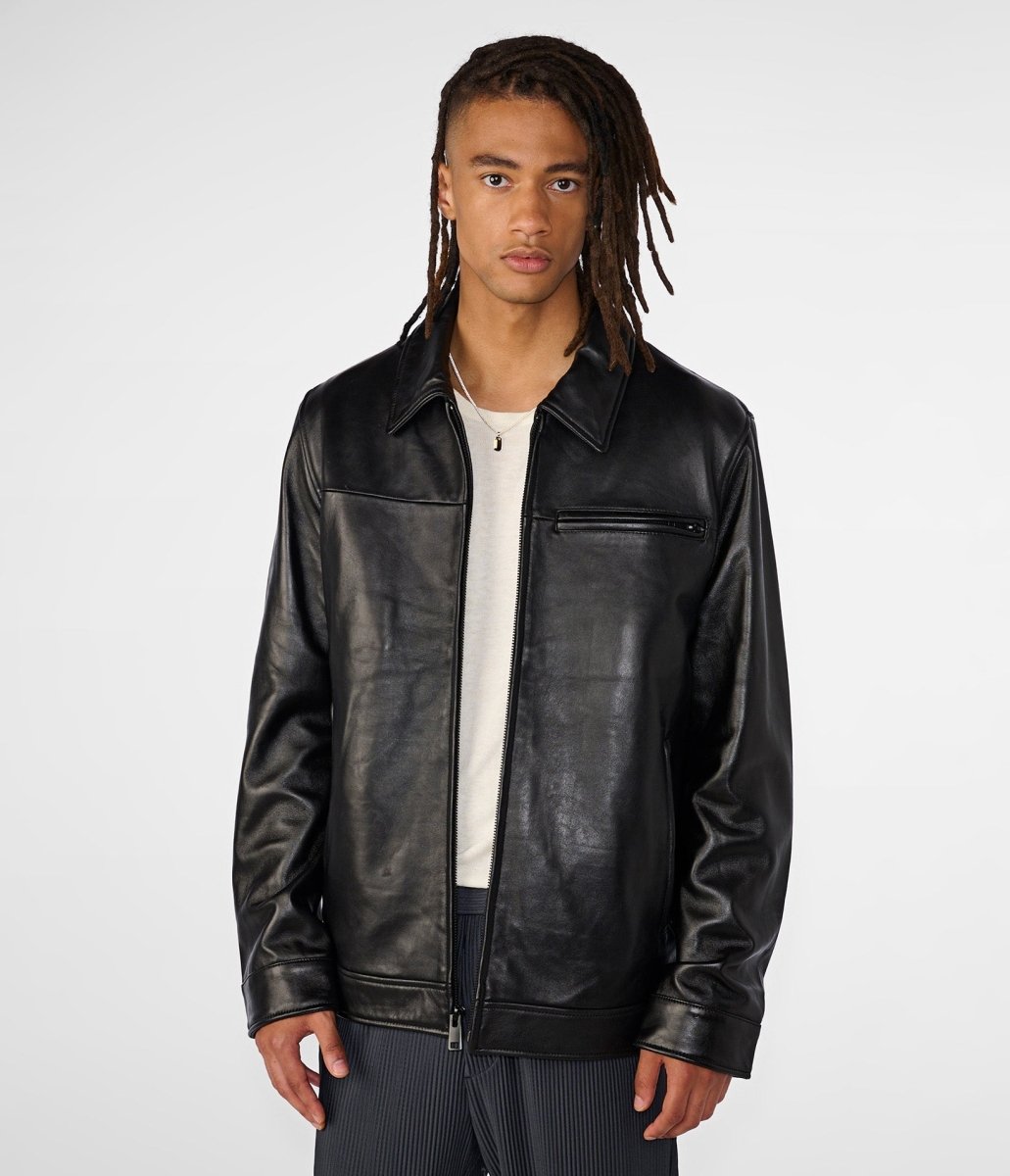 Hunter Shirt Collar Jacket With Thinsulate - Vox Leather