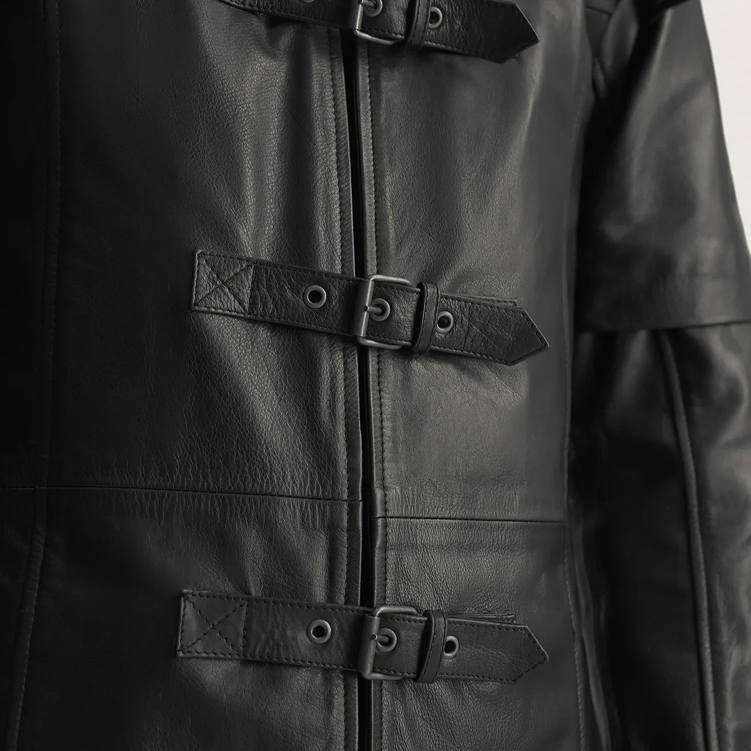 Huntsman Black Hooded Leather Trench Coat - Rare Leather