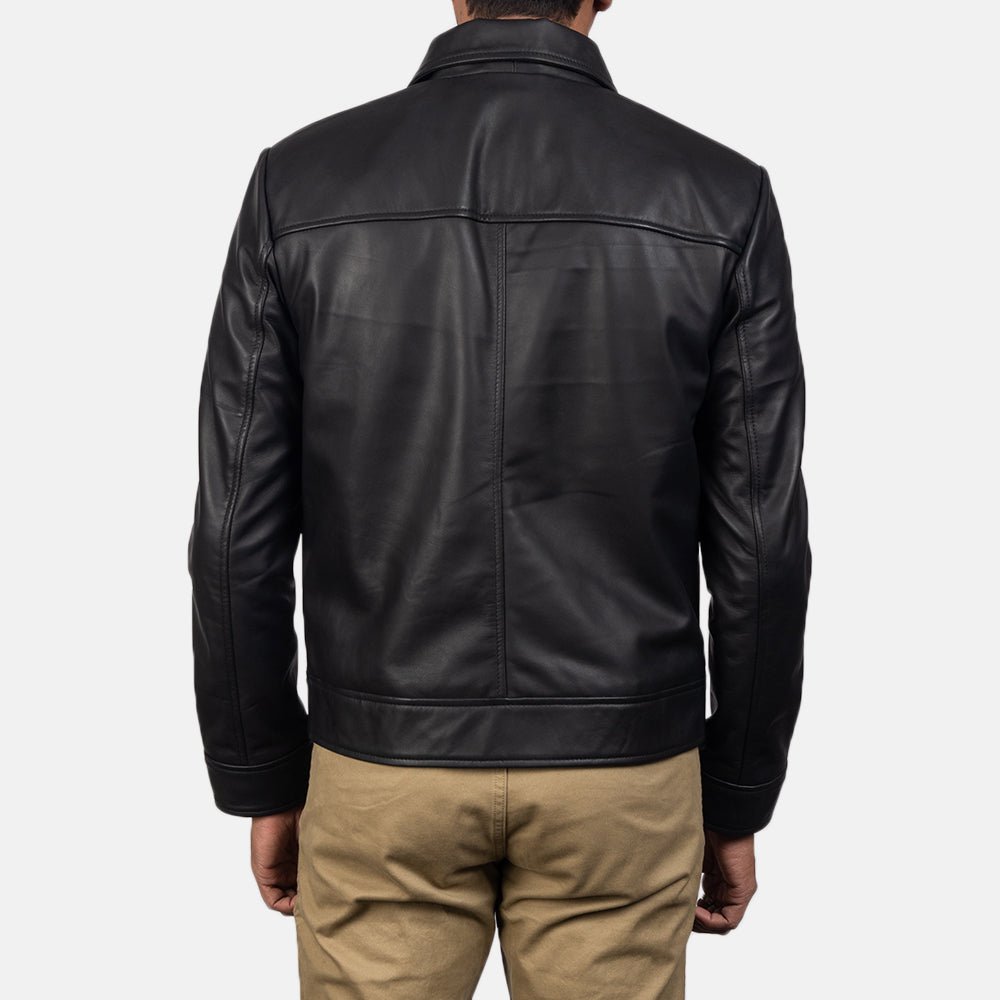 Inferno Black Leather Jacket - Vox Leather