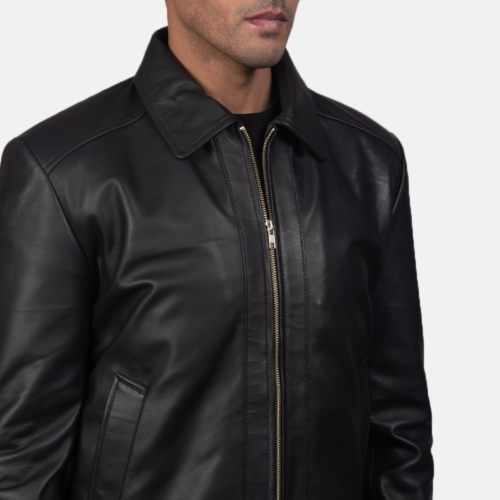 Inferno Black Leather Jacket - Vox Leather