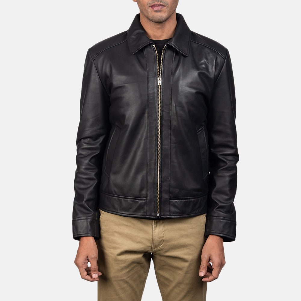 Inferno Black Leather Jacket - Vox Leather