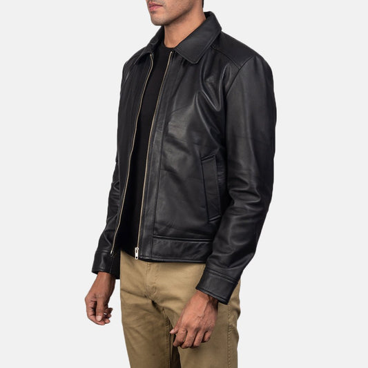 Inferno Black Leather Jacket - Vox Leather