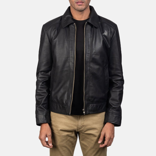 Inferno Black Leather Jacket - Vox Leather