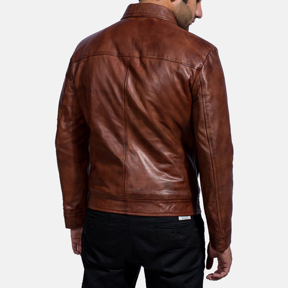 Inferno Brown Leather Jacket For Men - Vox Leather