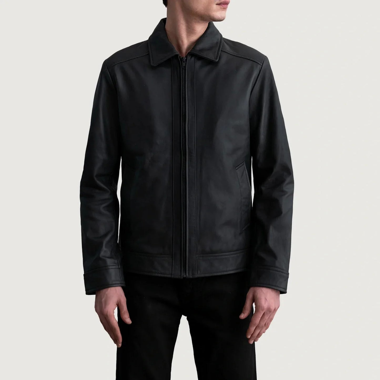 Inferno Matte Black Leather Jacket - Rare Leather