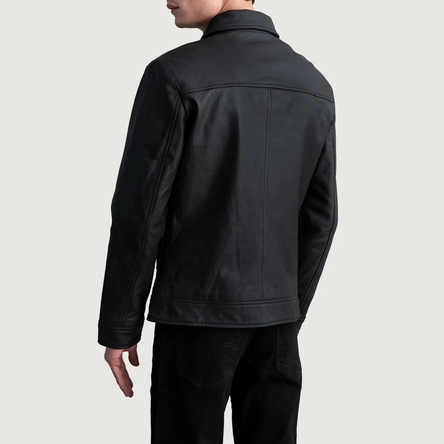 Inferno Matte Black Leather Jacket - Rare Leather