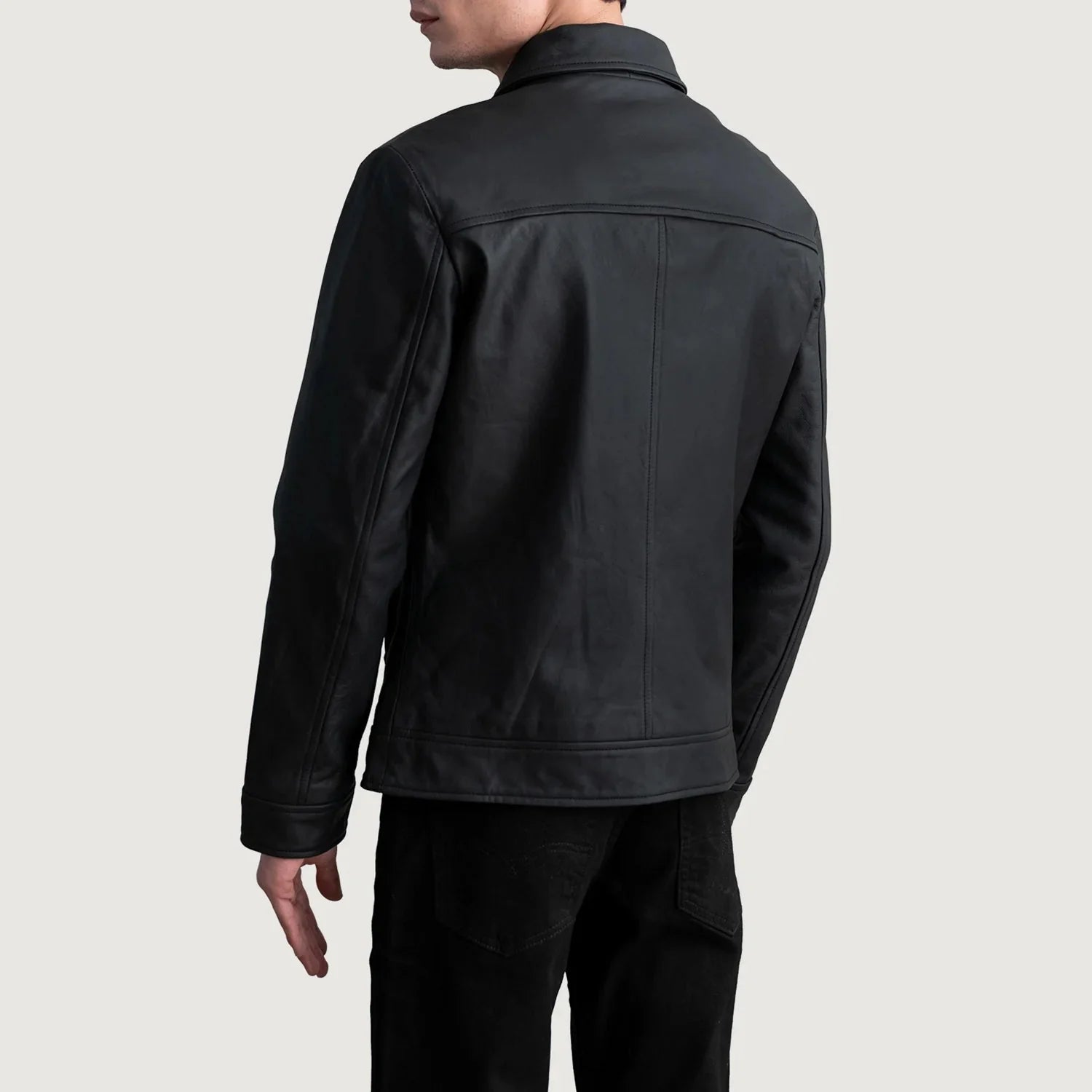 Inferno Matte Black Leather Jacket - Rare Leather