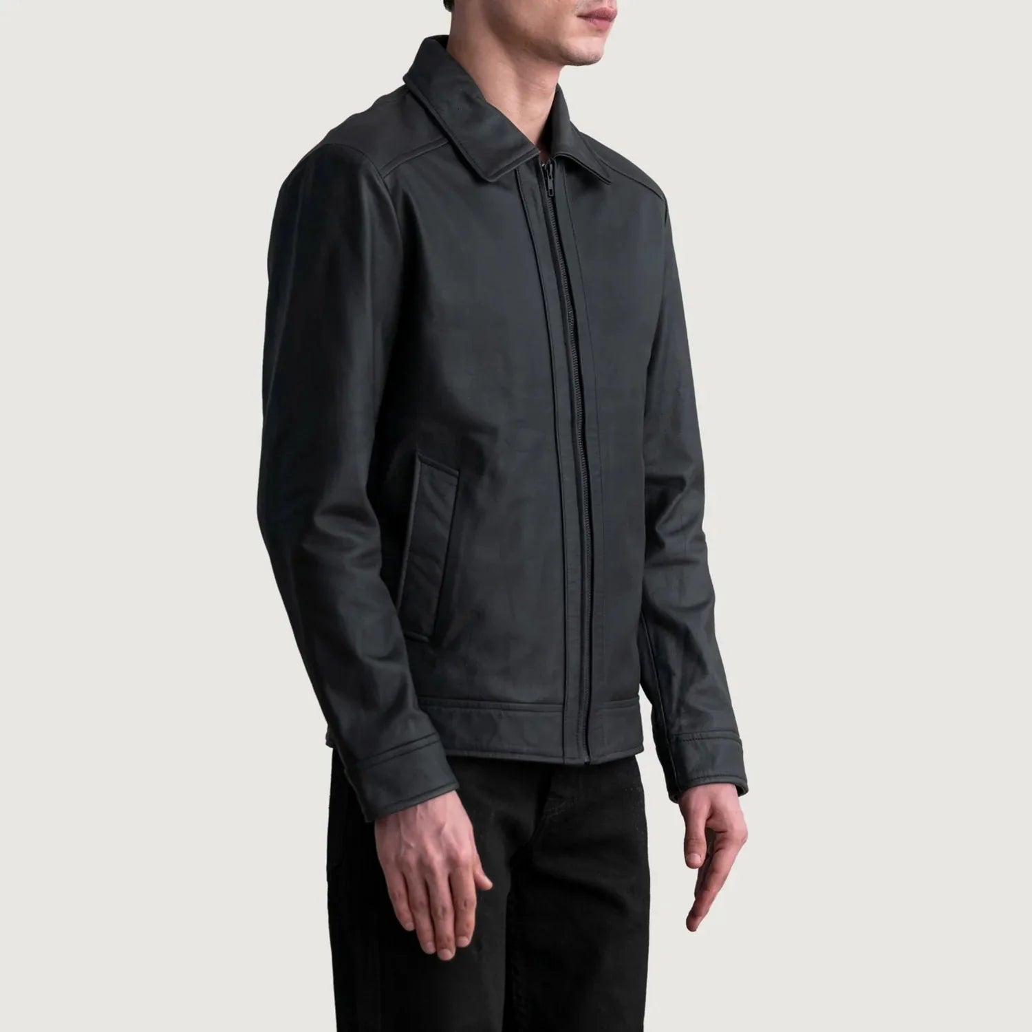 Inferno Matte Black Leather Jacket - Rare Leather