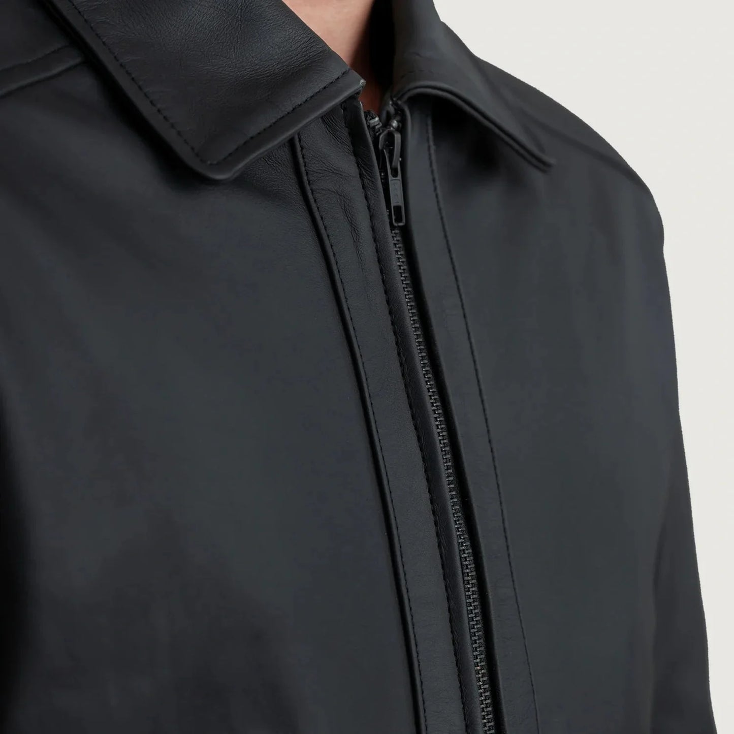 Inferno Matte Black Leather Jacket - Rare Leather