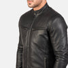 Ionic Black Leather Jacket - Vox Leather