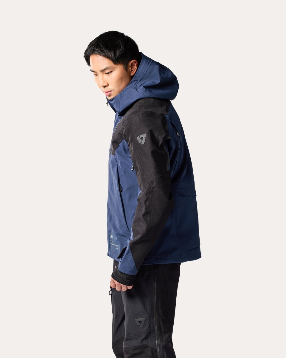 Jacket Component 3 H2O | Black-Dark Blue - Vox Leather
