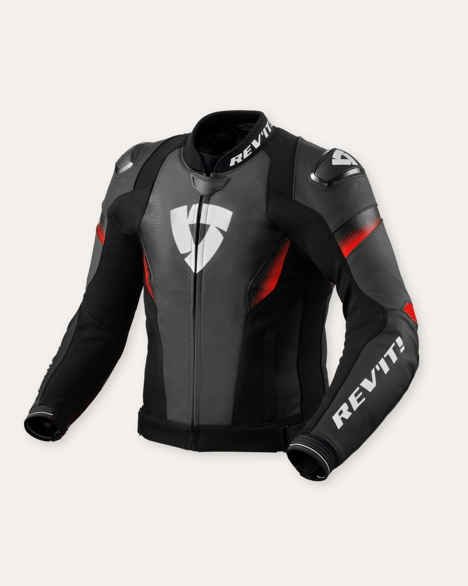 Jacket Control | Black-Neon Red - Vox Leather