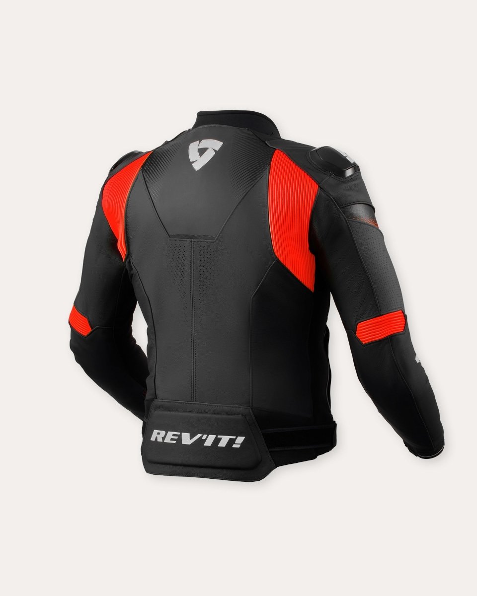 Jacket Control | Black-Neon Red - Vox Leather