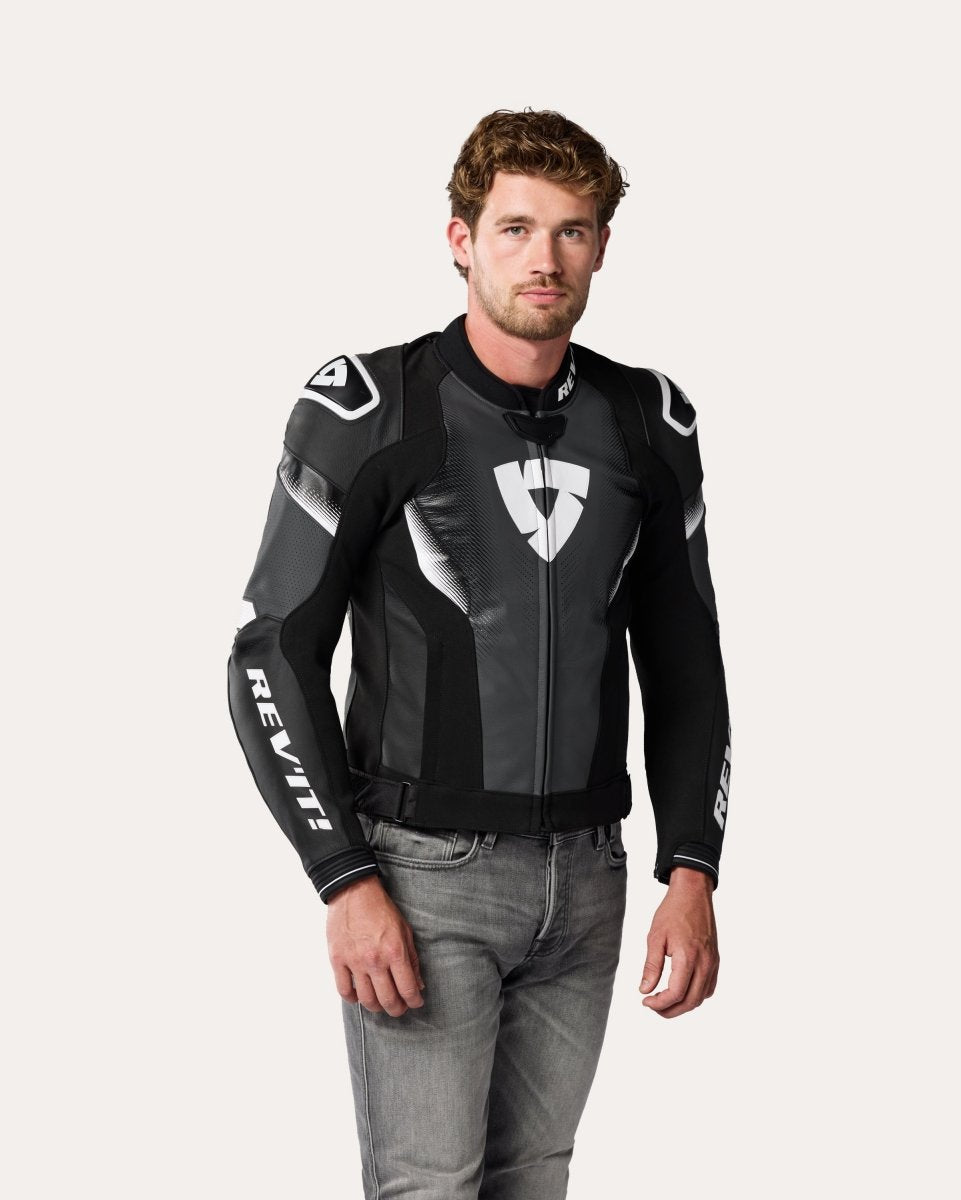 Jacket Control | Black-Neon Red - Vox Leather
