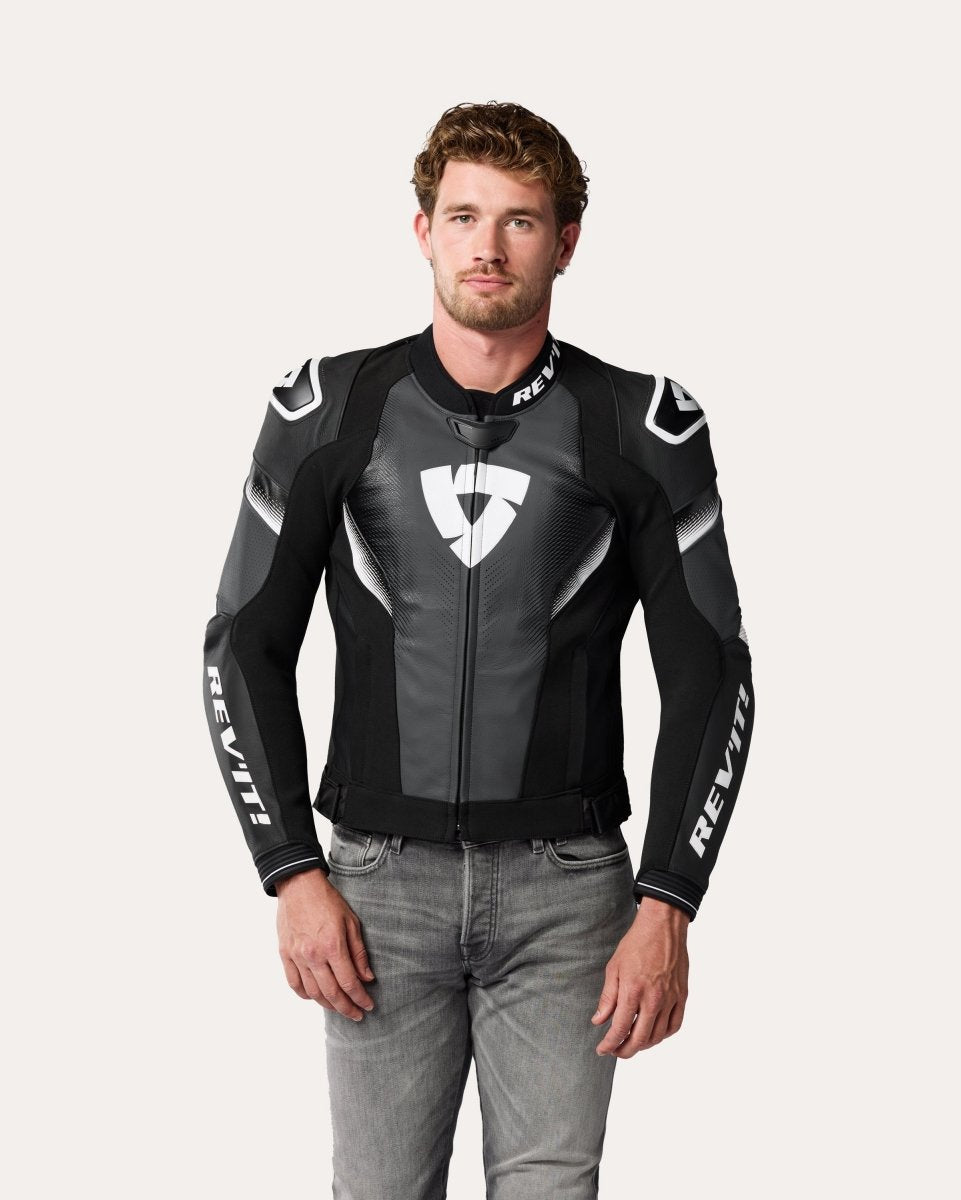 Jacket Control | Black-Neon Red - Vox Leather