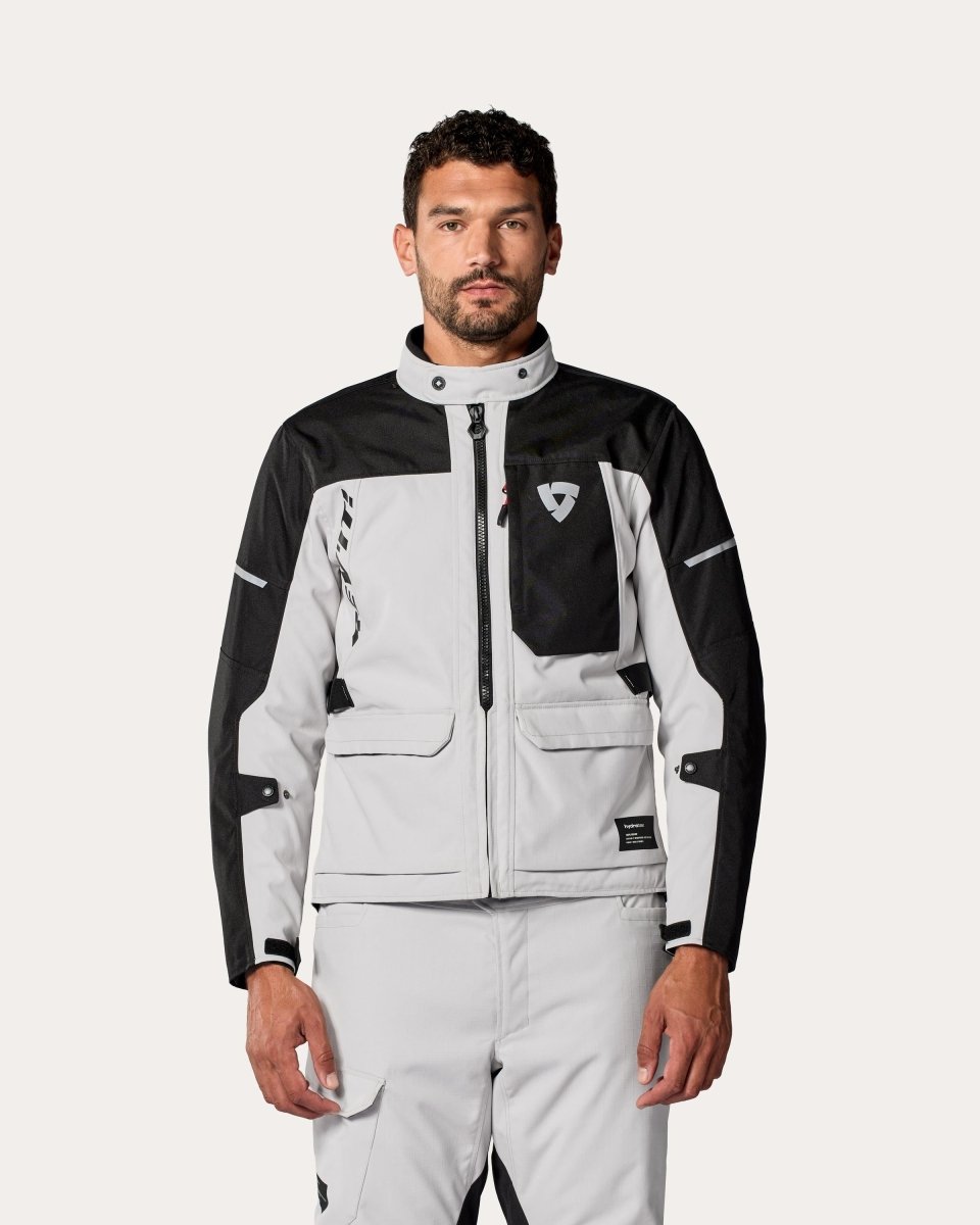 Jacket Convergent H2O | Silver-Black - Vox Leather