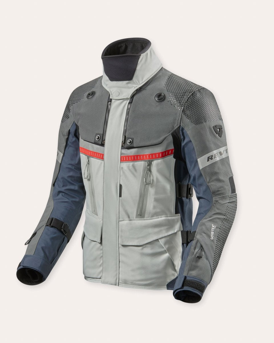 Jacket Dominator 3 GTX | Silver-Blue - Vox Leather