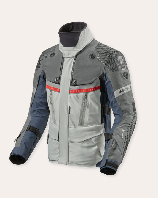 Jacket Dominator 3 GTX | Silver-Blue - Vox Leather