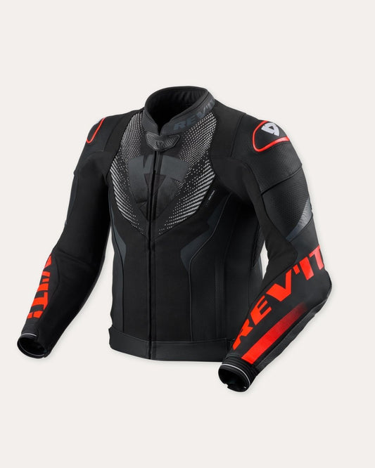 Jacket Hyperspeed 3 Air | Black-Neon Red - Vox Leather