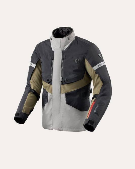 Jacket Neptune 3 GTX | Black-Dark Green - Vox Leather