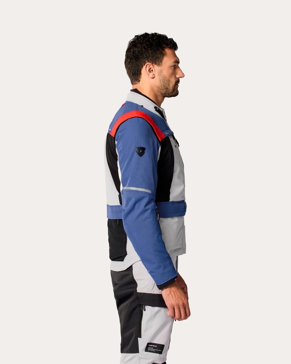 Jacket Offtrack 3 H2O | Blue-Silver - Vox Leather