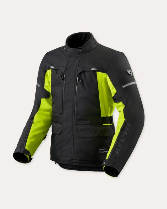 Jacket Outback 5 H2O | Black-Neon Yellow - Vox Leather