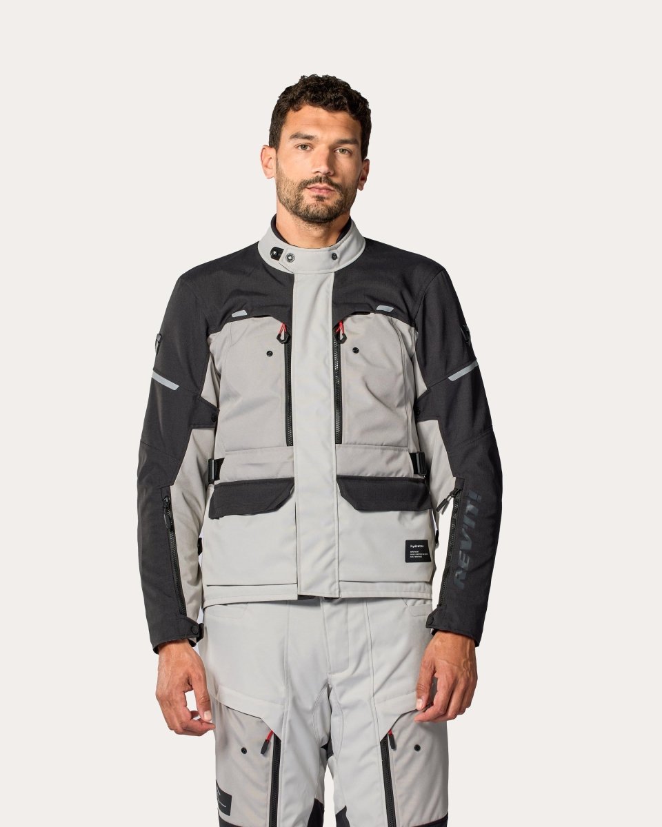 Jacket Outback 5 H2O | Silver-Black - Vox Leather