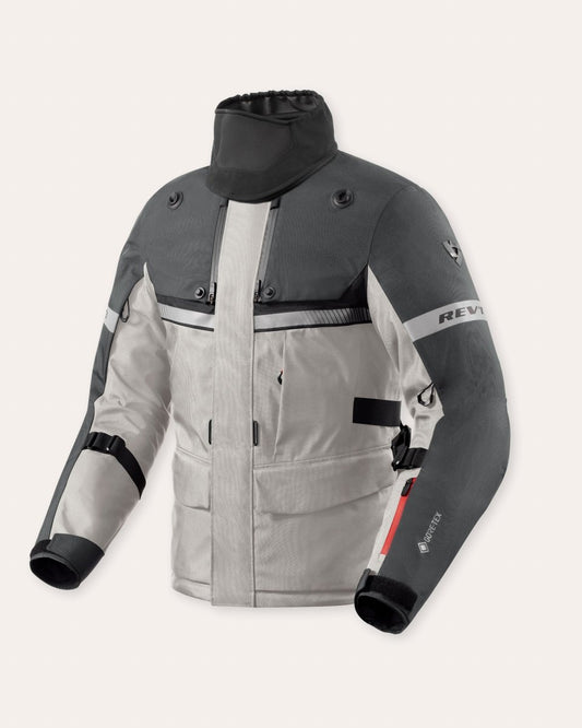 Jacket Poseidon 3 GTX | Silver-Anthracite - Vox Leather
