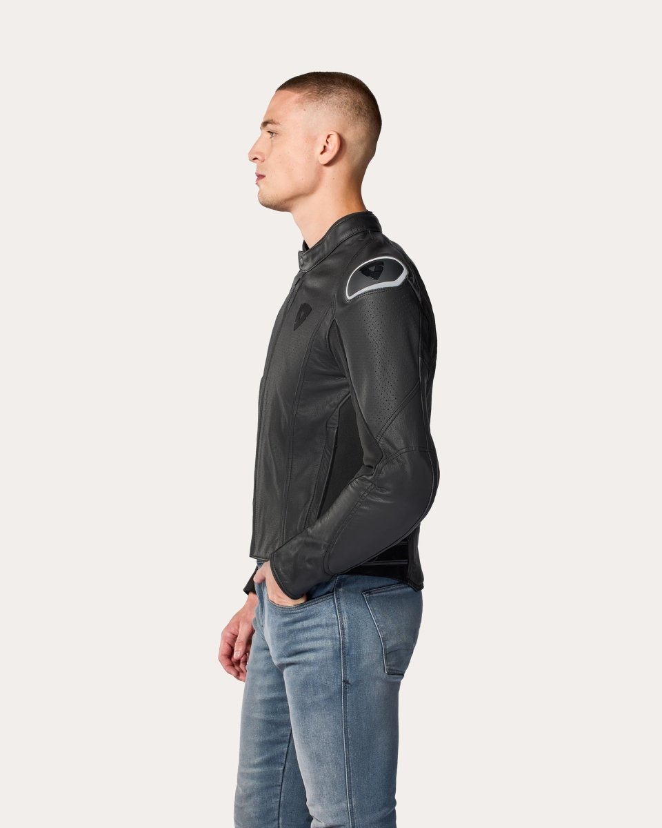 Jacket Quadratic | Black-White - Vox Leather