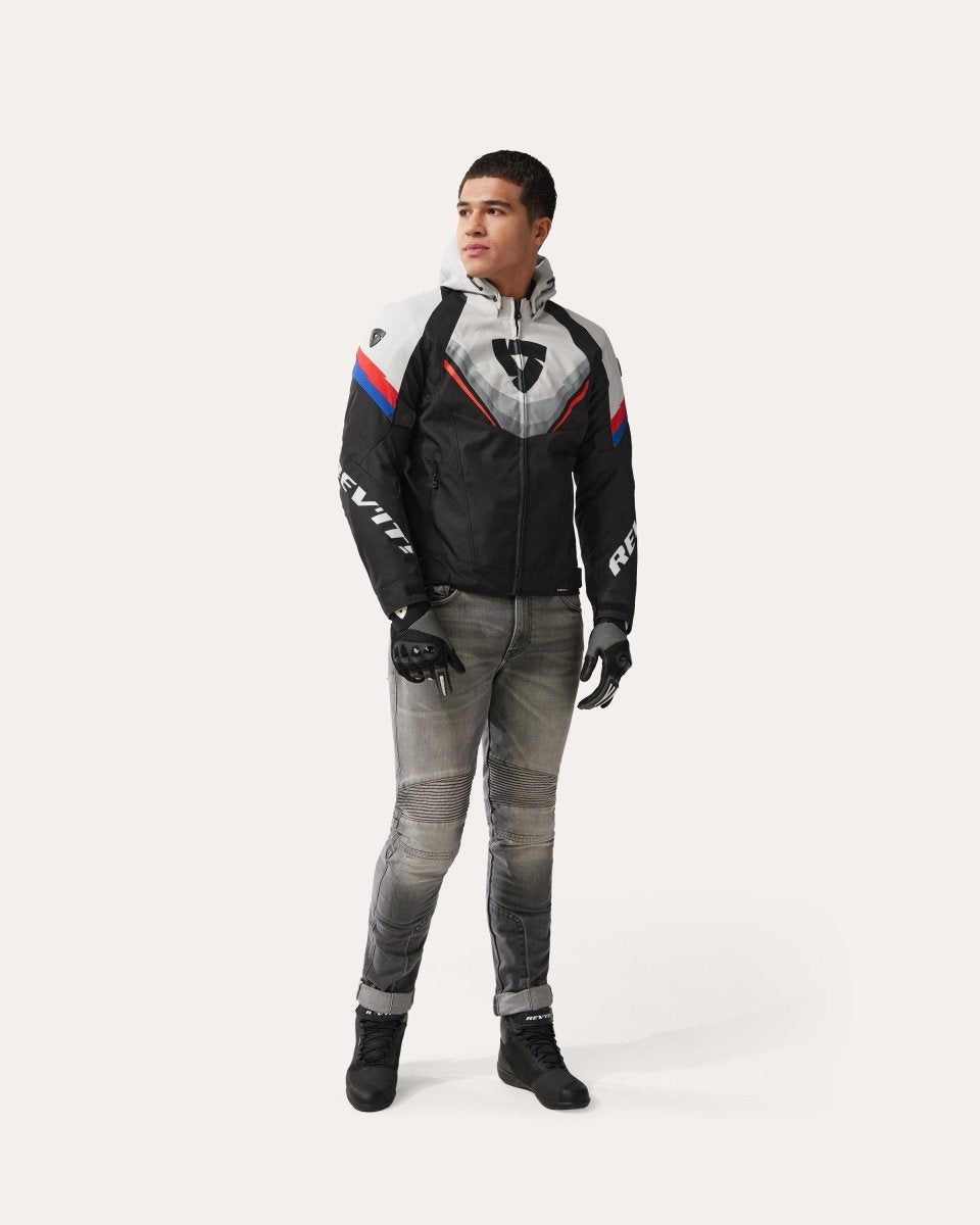 Jacket Quantum 3 H2O | Black-Light Grey - Vox Leather
